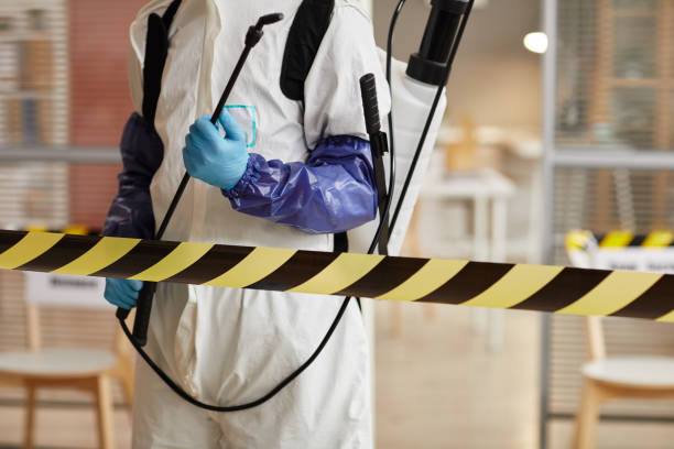 Professional Biohazard technician working in Mathis, TX